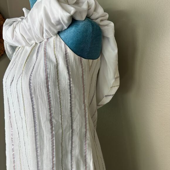 Charles Henry Nordstroms Women S Off-Shoulder Striped Ruffle Mini Dress - Picture 5 of 16